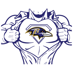 Baltimore Ravens Superman SVG