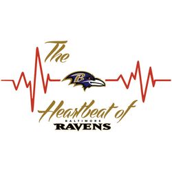 The Baltimore Heartbeat Of Ravens SVG