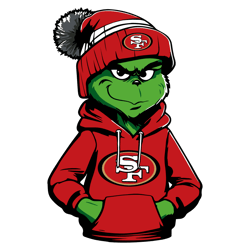 Grinch Wears San Francisco 49ers Clothes SVG Untitled