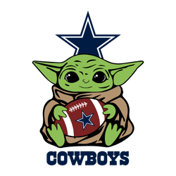 Dallas Cowboys Baby Yoda Star Wars SVG