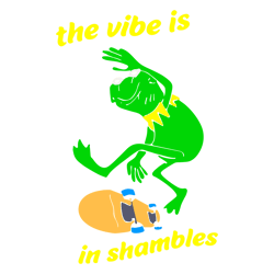The Vibes Are In Shambles Awesome Frog SVG
