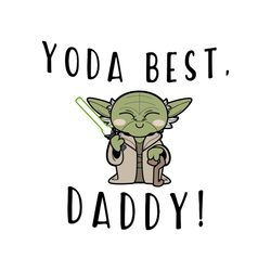 Baby Yoda Best Daddy Ever -Funny Gift For Father's Day SVG