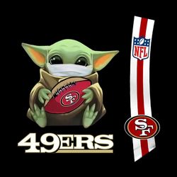 Baby Yoda Mask Hug San Francisco 49ers Nfl PNG