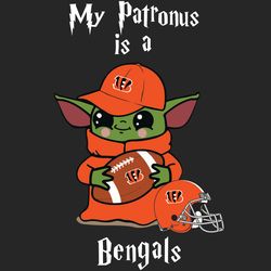 Baby Yoda My Patronus Is A Bengals SVG