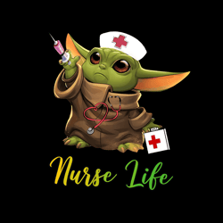 Baby Yoda Nurse Life PNG Cute Yoda Vaccinated Nurse Gift Nurse Lovers Nurse Day PNG