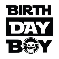Birthday Boy Baby Yoda Star Wars SVG