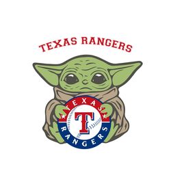 Texas Rangers Baby Yoda Sport Logo Team Gift SVG