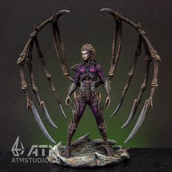 Zerg Sarah Kerrigan from StarCraft painted metal miniature figure