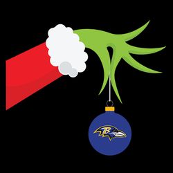The Grinch Christmas Decoration Baltimore Ravens Nfl SVG