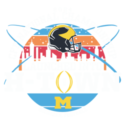 Michigan Football Launched Into H Town SVG