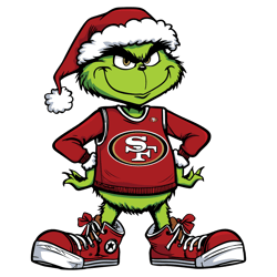 Funny Grinch San Francisco 49ers Football SVG