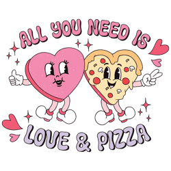 All You Need Is Love And Pizza SVG