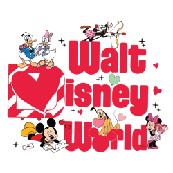 Walt Disney World Happy Valentine SVG