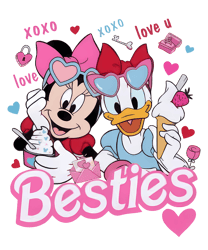 Minnie Daisy Besties Valentine1 PNG