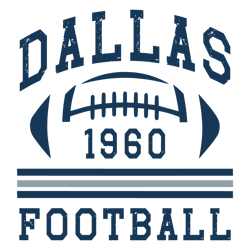 Retro Dallas Football 1960 Nfl Team SVG