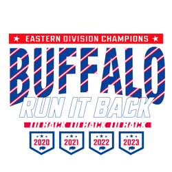 Buffalo Bills Eastern Division Cha1mpions Run It Back SVG