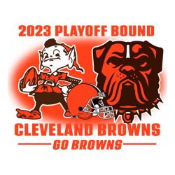 Cleveland Browns Go Browns 2023 Playoff Bound SVG