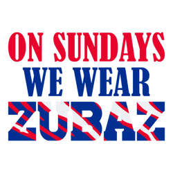 On Sundays We Wear Zubaz1 SVG