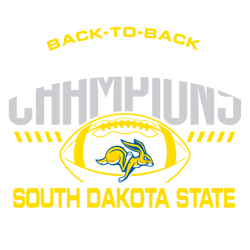 South Dakota State Back To Back1 National Champions SVG