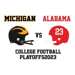 Michigan Vs Alabama College Football SVG