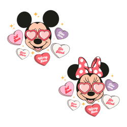 Minnie And Mickey Self Love Couple SVG