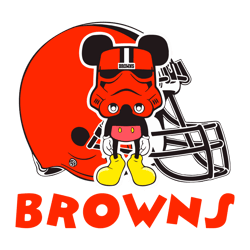 Mickey Mouse Stormtrooper Cleveland Browns SVG