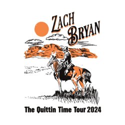 The Quittin Time Tour 2024 Zach Bryan SVG