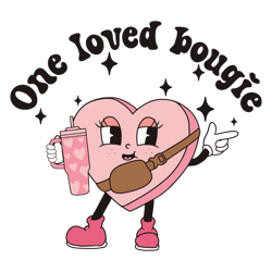 One Loved Bougie Heart Stanley SVG