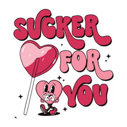 Sucker For You Candy Heart Valentine SVG
