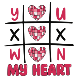 You Won My Heart Funny Xoxo Valentine SVG