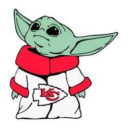 Kansas City Chiefs Nfl Baby Yoda SVG