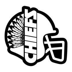 Retro Chiefs Football Helmet SVG