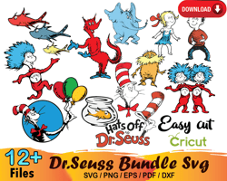 12 Dr Seuss Cat In The Hat SVG Bundle