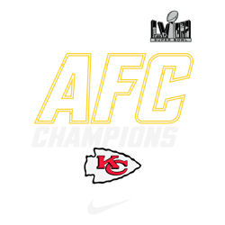 Kansas City Chiefs 2023 Afc Champions Iconic SVG