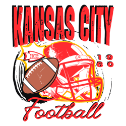Kansas City Football 1960 Helme1t SVG