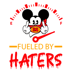 Mickey Chiefs Fueled By Haters 49ers SVG