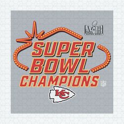 Lviii Super Bowl Champions Chiefs Football SVG