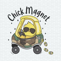 Funny Chick Magnet Easter Bunny SVG