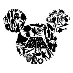 Baby Yoda Darth Vader Mickey Mouse Disney SVG Designs
