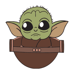 Cute Baby Yoda SVG Halloween Vector Yoda Lovers