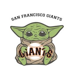 San Francisco Giants Baby Yoda Sport Logo Team Gift SVG