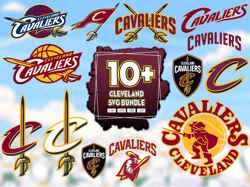 10 Files Cleveland Cavaliers Svg Bundle, Cleveland Cavaliers NBA Svg