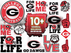 10 Files Georgia Bulldogs Football Svg Bundle, Bulldogs Logo Svg