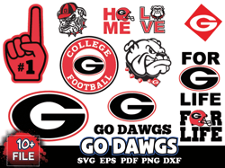 10 Files Go Dawgs Svg Bundle, Go Dawgs Logo, NCAA Svg