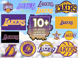 10 Files Los Angeles Laykers Svg Bundle, Los Angeles Laykers NBA Logo