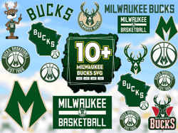 10 Files Milwaukee Bucks Svg Bundle, Milwaukee Bucks Logo Svg