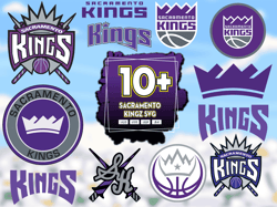 10 Files Sacramento Kings Svg Bundle, Sacramento Kings Logo Lovers