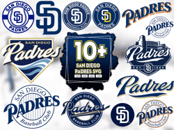 10 Files San Diego Padres Svg Bundle, Padres Logo Svg, Padres Vector