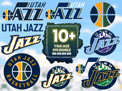 10 Files Utah Jazz Svg Bundle, Utah Jazz Logo, Utah Jazz Lovers