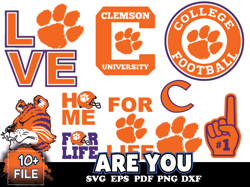 11 Files Clemson University Logo, Clemson Tigers Svg Bundle, Clemson Are You Svg